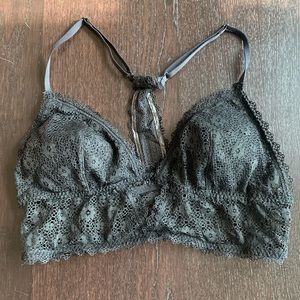 Black racerback bralette